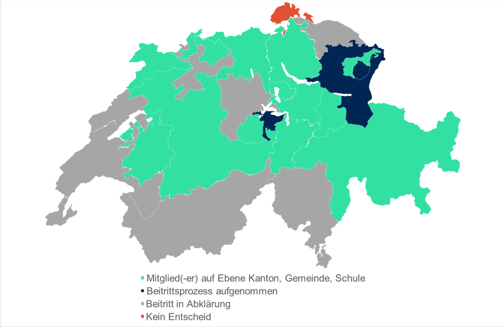 In 15 Kantonen ist Edulog bereits aktiv (Stand September 2024) Foto: Edulog.ch